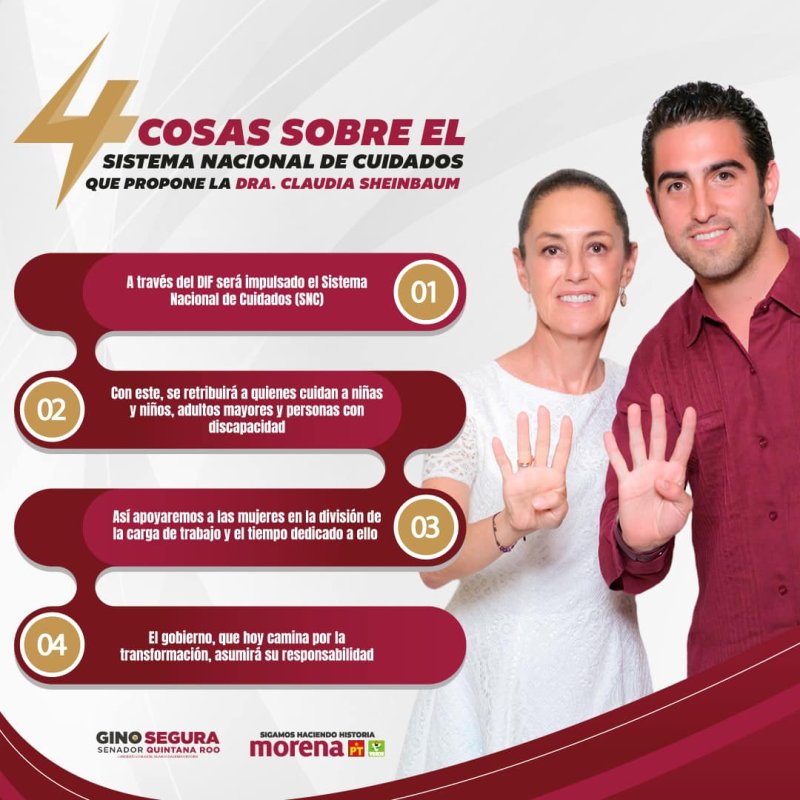 Iniciativa para el Sistema Nacional de Cuidados: ¡A la Segura con la 4T!