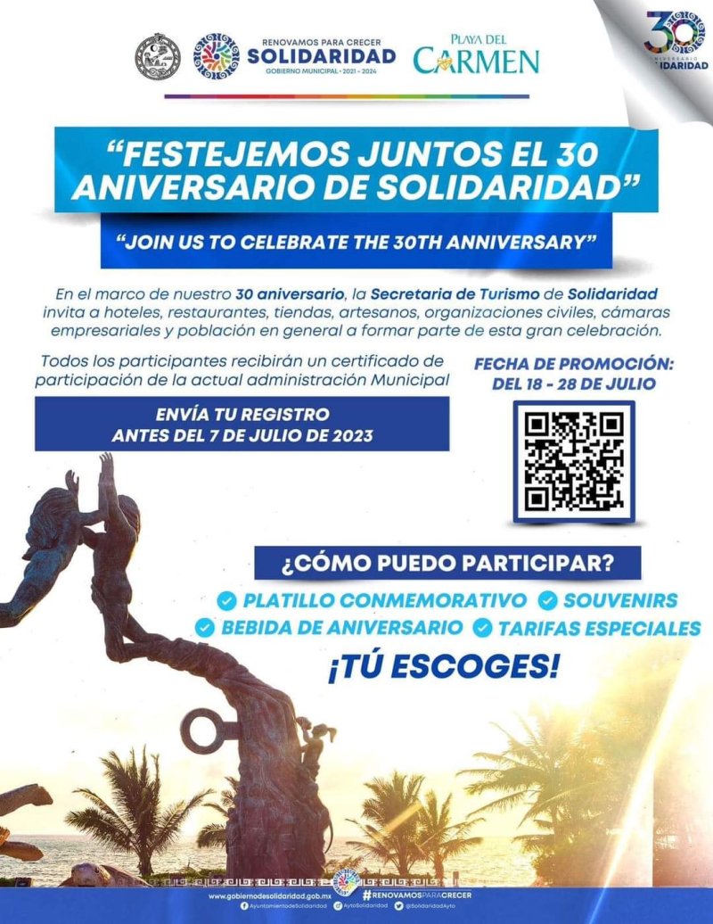 Invita gobierno a empresarios a sumarse a los festejos por Solidaridad
