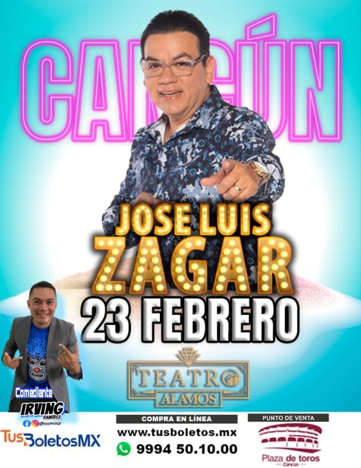 Jose Luis Zagar en el teatro Alamos de Cancún