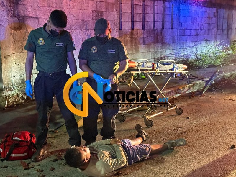 Joven ebrio, llegó a su casa luego de que dijo ser agredido por presuntos sicarios en la región 227