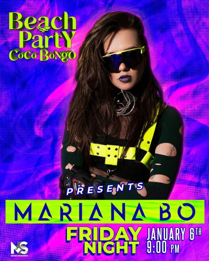 La DJ número 1 de México Mariana Bo inicia el año con una gran fiesta este HOY viernes 6 de enero en @cocobongobeachparty no te la puedes perder!