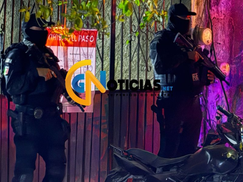 La FGE asegura una bodega de motos robadas que tenía la fachada de una carpintería en la región 219., hay dos personas detenidas durante operativo.