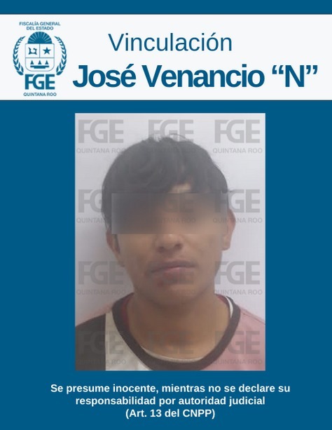 La Fiscalía General del Estado informa que el vinculado es identificado como José Venancio “N”; se le atribuyen hechos ocurridos el 12 de enero de 2024