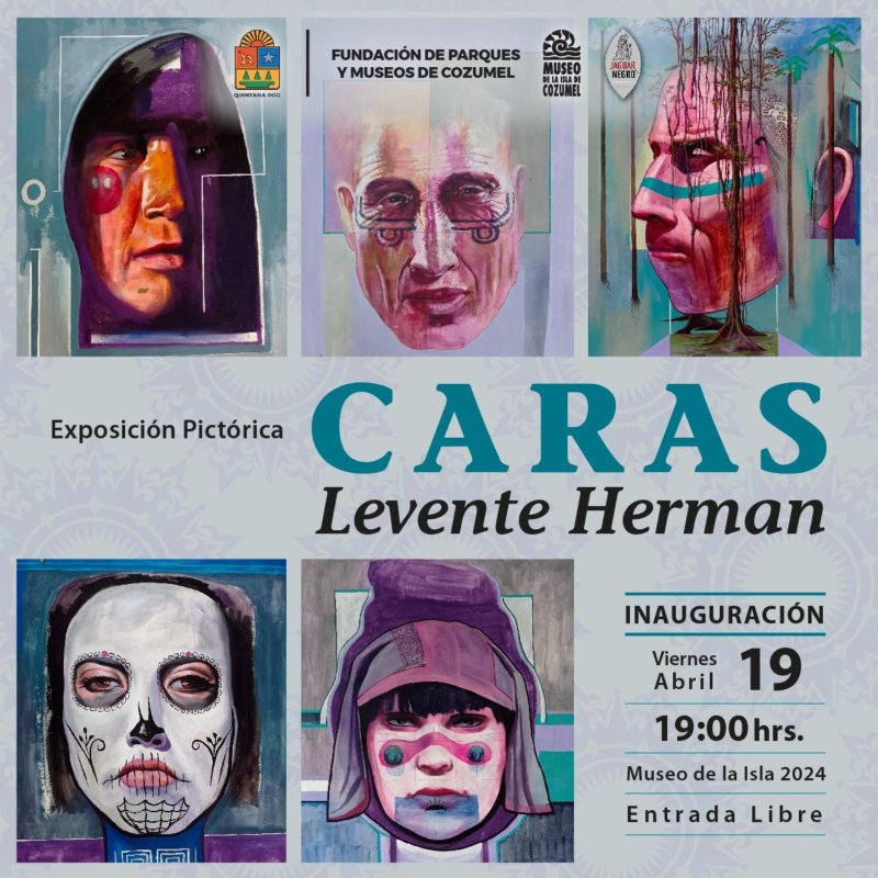 La Fundación de Parques y Museos invita a la exposición pictórica “Caras” del artista rumano Levente Herman