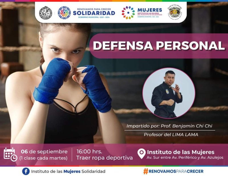Lili Campos invita a capacitación de defensa personal