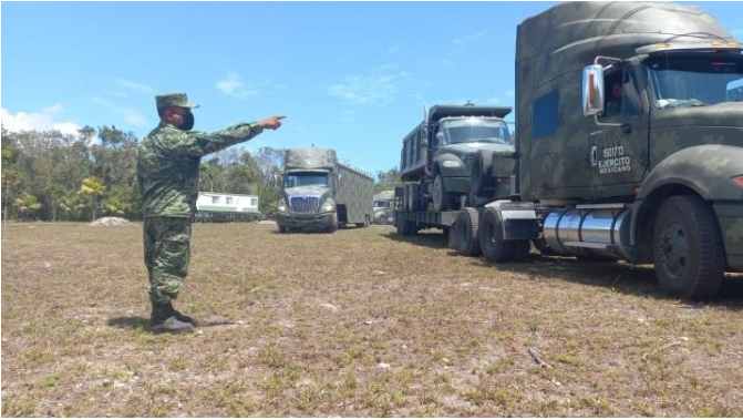 Llegan a Quintana Roo más  ingenieros militares