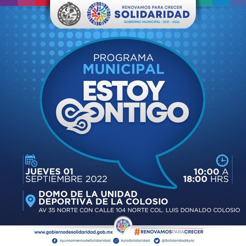 Llegará “Estoy contigo” a la colonia Colosio