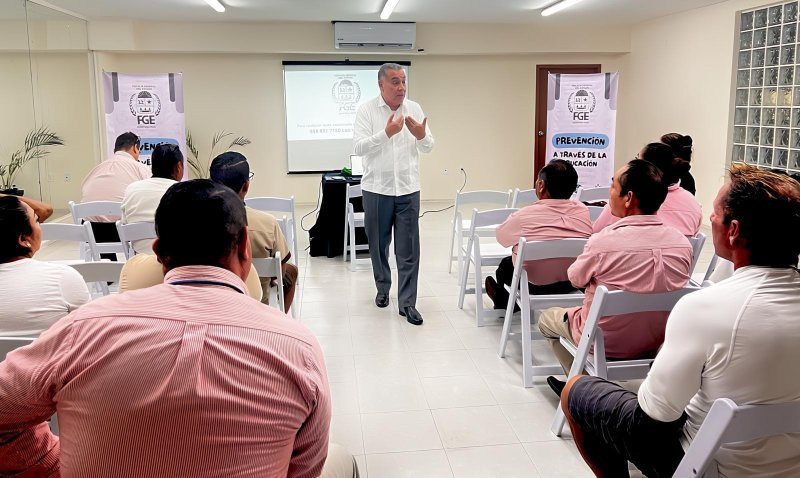 Llevan FGE de Quintana Roo y Ayuntamiento de Benito Juárez programa “Prevención a través de la educación” a escuelas y hoteles