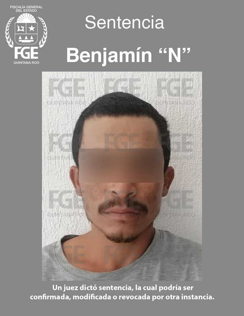 Logra FGE sentencia por 33 años y 4 meses de prisión para un sujeto por el delito de secuestro exprés agravado, en Benito Juárez