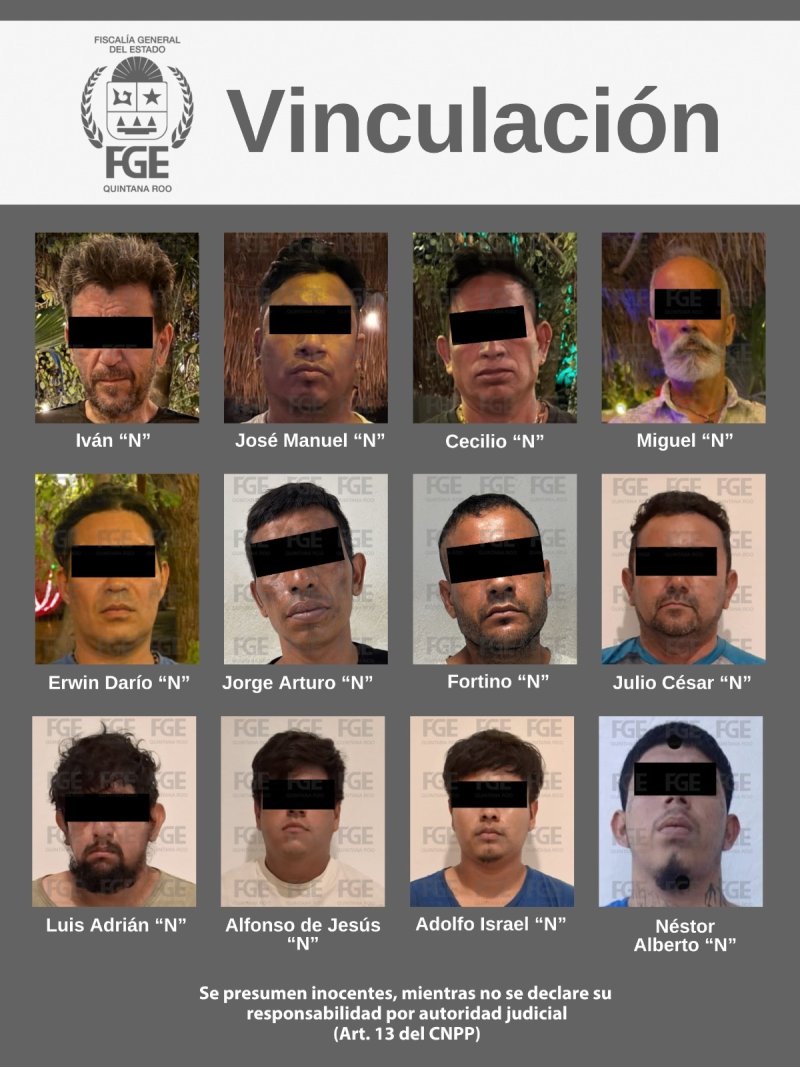 Logra Fiscalía de Quintana Roo vinculación a proceso para 15 personas por narcomenudeo en Tulum, Benito Juárez y Playa del Carmen