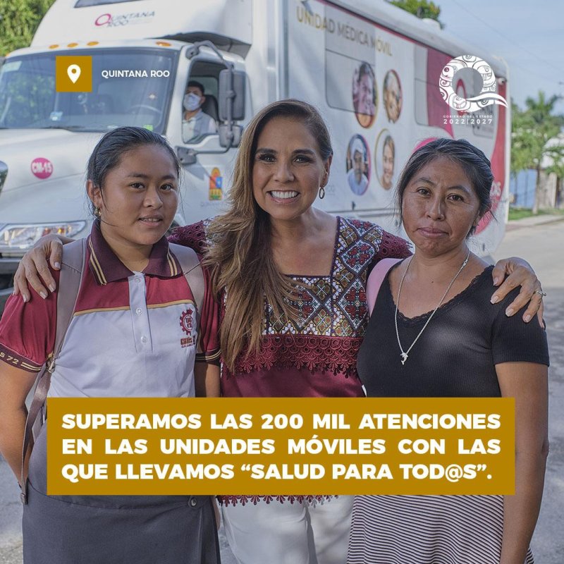 Logra Mara Lezama más de 200 mil atenciones médicas con “Salud para Tod@s”