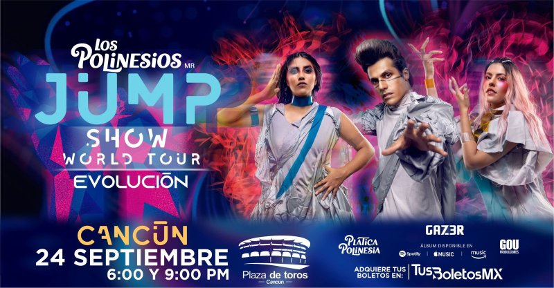 LOS POLINESIOS en #Cancun JUMP WORLD TOUR”