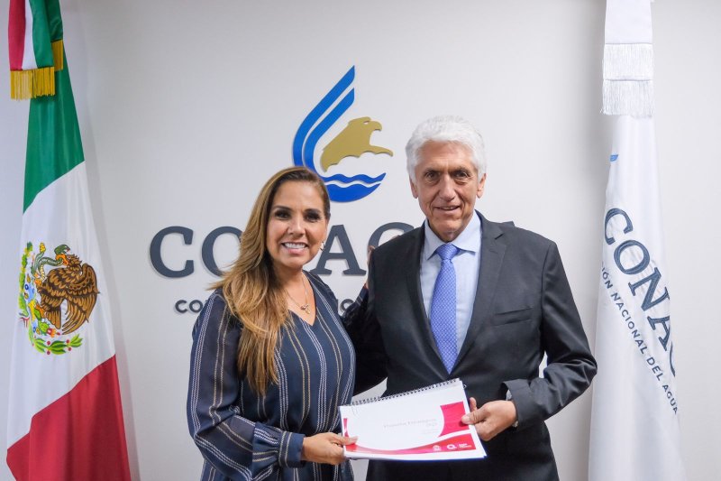 Mara Lezama gestiona ante CONAGUA proyectos de agua y drenaje
