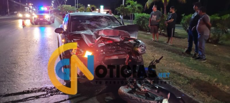 Motociclista gravemente herido tras ser arrollado en la avenida López Portillo