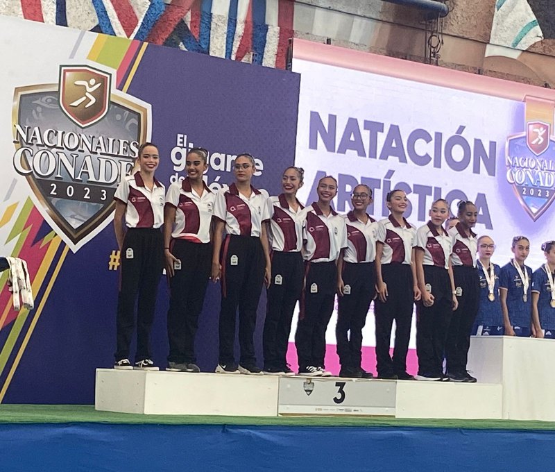 Natación artística le da a Quintana Roo ocho medallas en los Nacionales CONADE 2023