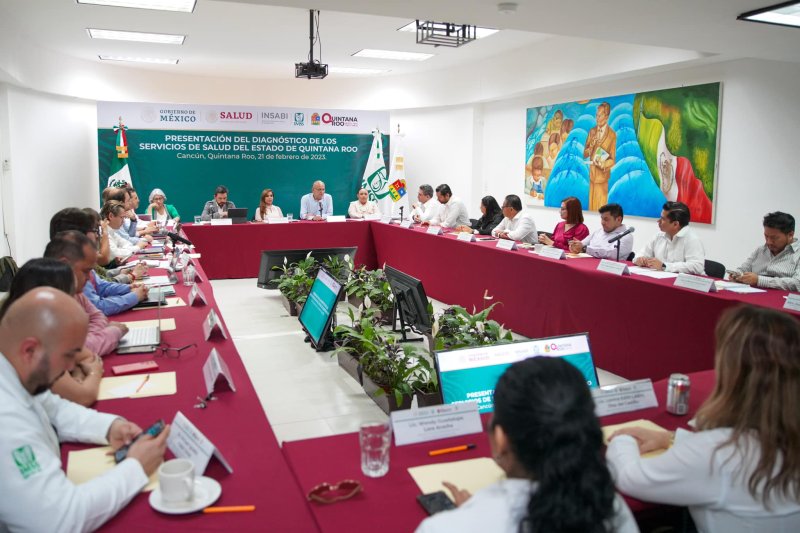 Nos reunimos con Zoé Robledo, titular del IMSS, Juan Ferrer, titular del INSABI_mx y sus equipos de trabajo,