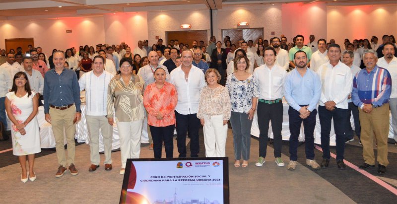 Organiza SEDETUS el Foro de participación social y ciudadana para la Reforma Urbana 2023