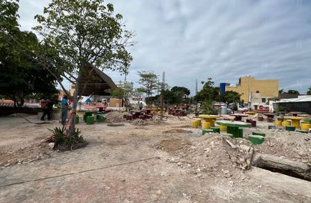 Parque Las Palapas continua en remodelación