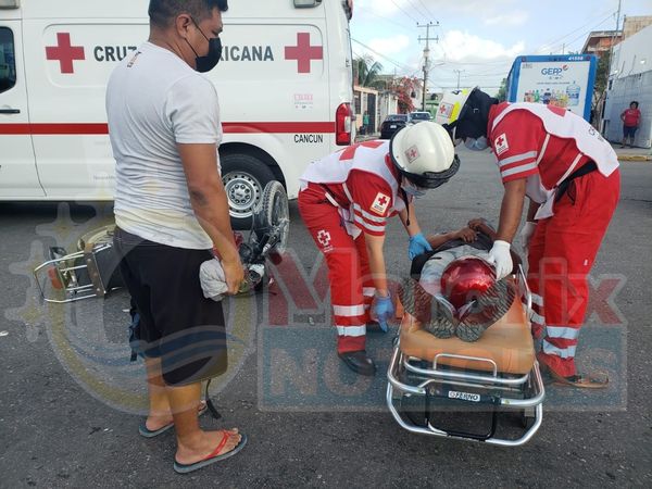Pese a las lesiones que sufrió, el afectado se negó a ser trasladado a un hospital.
