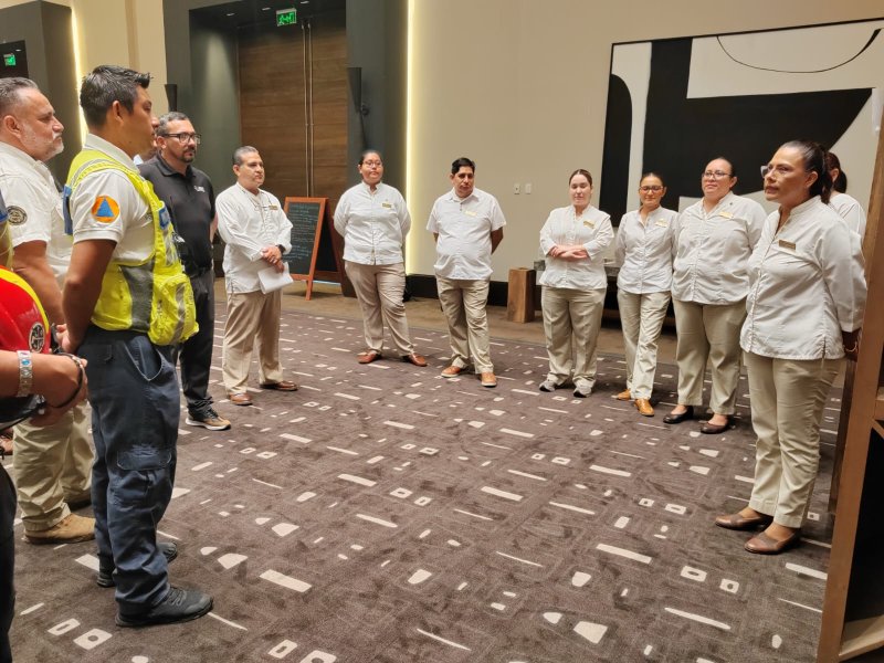 Preparados para proteger: Protección Civil realiza simulacro de huracán en el sector turístico
