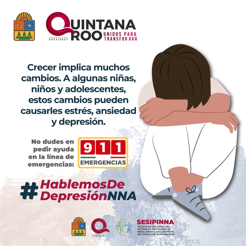 Promueve SIPINNA acciones para identificar y atender la depresión en niñas, niños y adolescentes