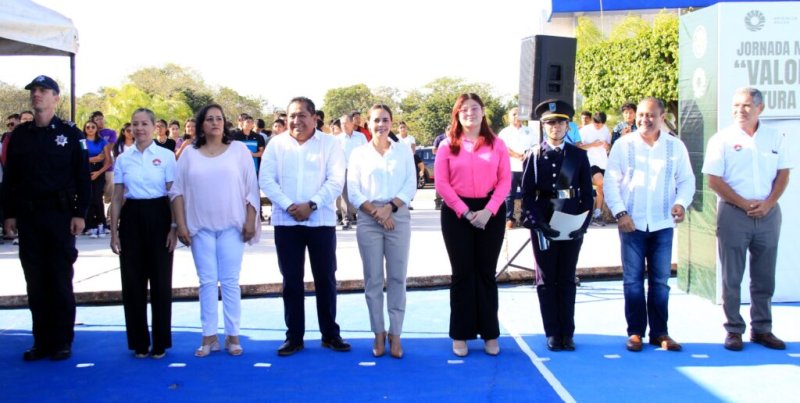 PROMUEVEN AUTORIDADES “VALORES Y CULTURA CÍVICA” EN ESCUELAS