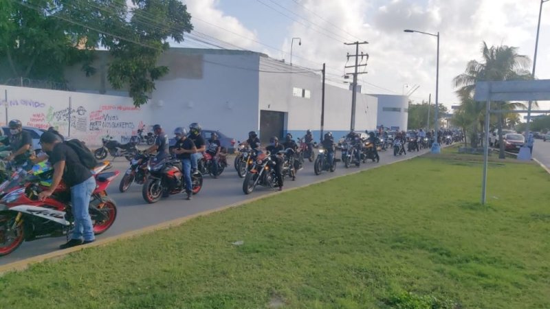Protestan en Cancún contra el robo de las motocicletas