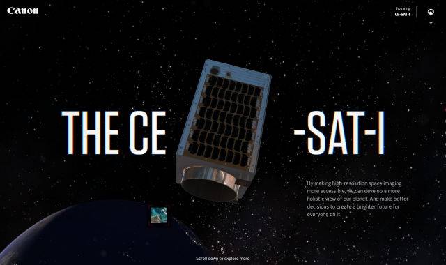 ¿Quieres tomar fotos desde un satélite real? Canon lo hace posible