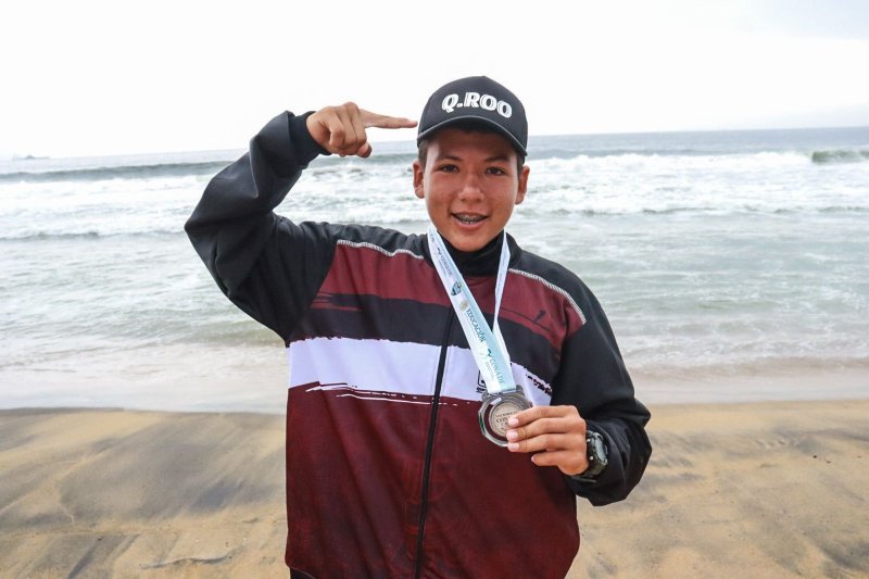 Quintana Roo concreta una presea de plata en surfing de los Nacionales CONADE 2024