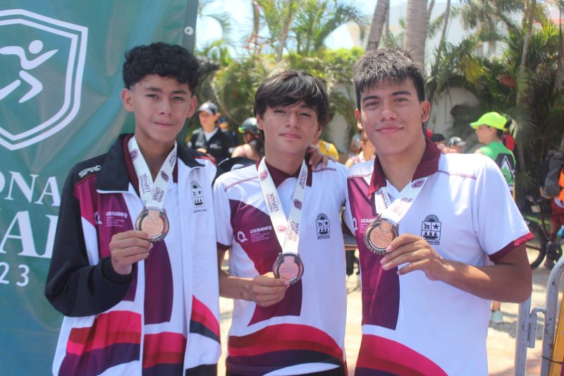 Quintana Roo suma par de medallas en triatlón y una más en la modalidad acuatlón