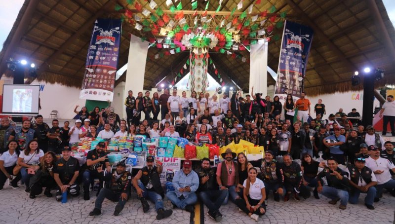 REALIZAN EXITOSA RODADA “DONA CON AMOR Y SUBETE A MI MOTO” EN BENEFICIO DE ADULTOS MAYORES DEL DIF MUNICIPAL