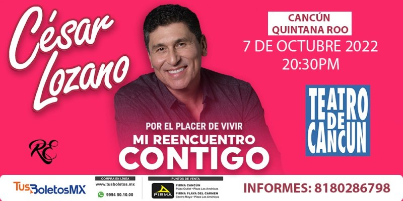 ¡Regresa a Cancún el Dr. CÉSAR LOZANO!<br>César Lozano