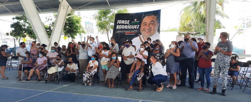 Respaldan cancunenses a Jorge Rodríguez por propuestas de vanguardia para gobernar Cancún