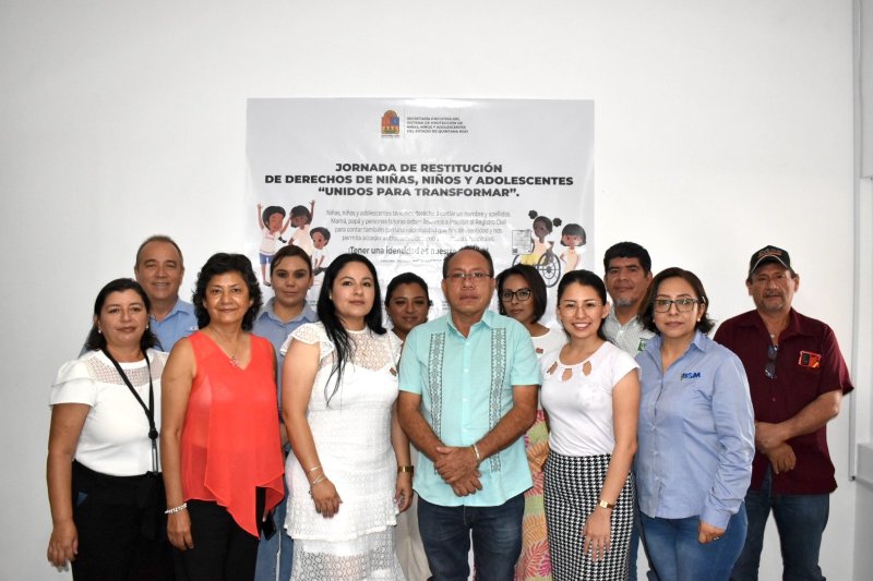 Restituyen el derecho a la identidad de 24 niñas y niños en comunidades rurales de Othón P. Blanco