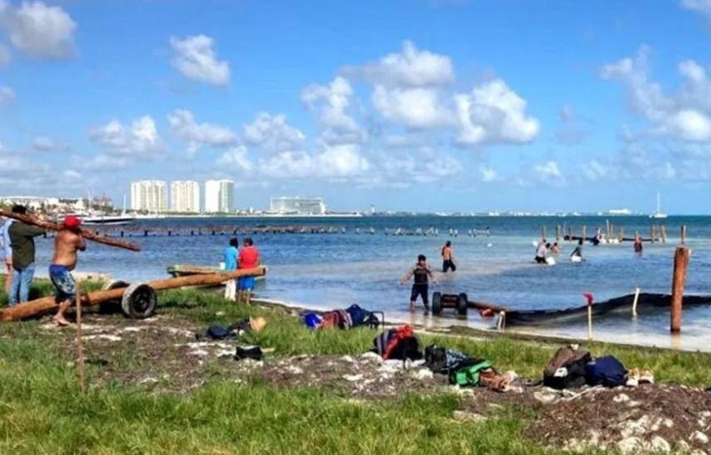 Ricardo Vega Serrador burla a la autoridad y continúa construyendo muelle ilegal en playa del CREA