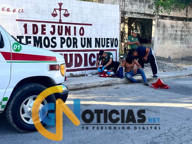 Riña en lote baldío de la SM 240 deja dos lesionados del “escuadrón de la muerte”