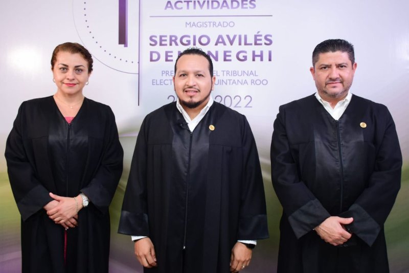 Rinde el Magistrado Presidente, Sergio Avilés Demeneghi el Primer Informe de Actividades al frente del Tribunal Electoral de Quintana Roo