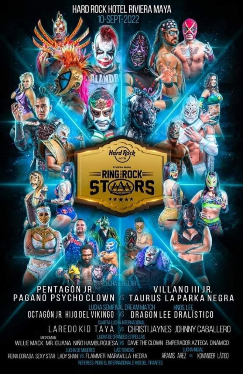 ¡RING & ROCK STAAARS, CARTEL COMPLETO PARA RIVIERA MAYA!