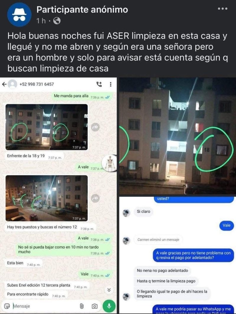Se advierte de cuenta con intenciones ocultas hacia mujeres.