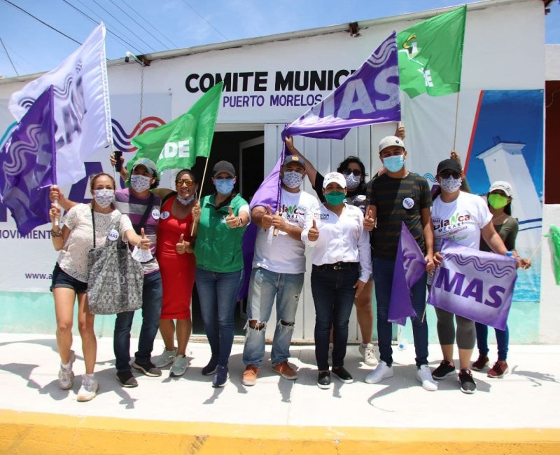 SE COMPROMETE BLANCA MERARI A IMPULSAR EL PROGRESO Y BIENESTAR EN PUERTO MORELOS