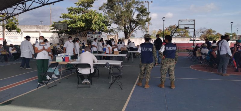 Se desarrolla sin contratiempos la segunda jornada de vacunación contra el COVID-19 en Cancún