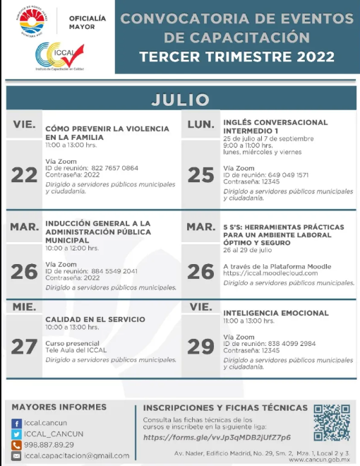 Se imparten talleres multidisciplinarios en Benito Juárez