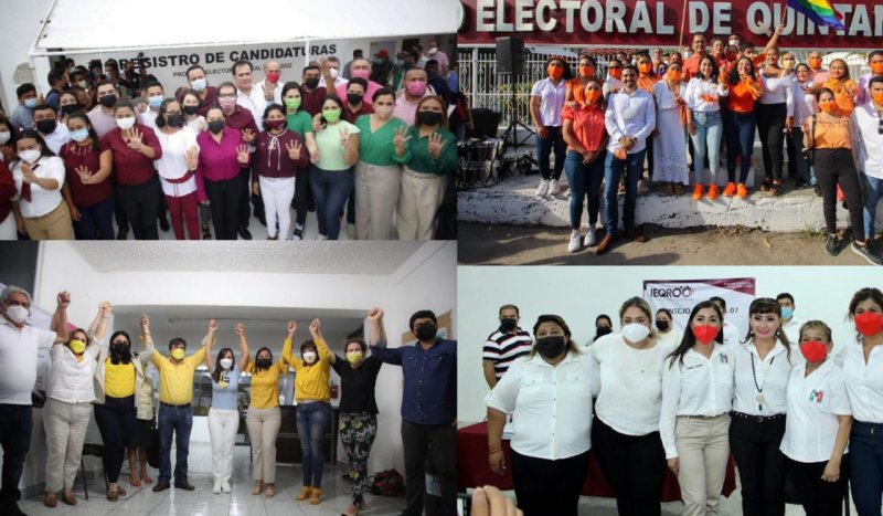 Se registran candidatas y candidatos a diputados locales de Quintana Roo