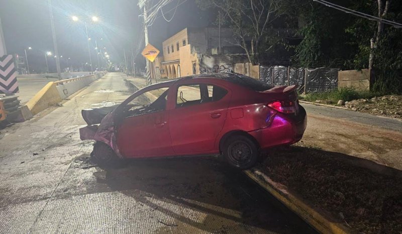 Se registró un aparatoso accidente sobre el bulevar Luis Donaldo Colosio