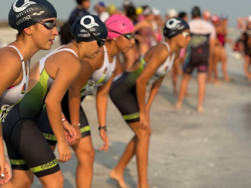 Se reporta lista la Selección de triatlón de Quintana Roo para disputar los Nacionales CONADE 2024
