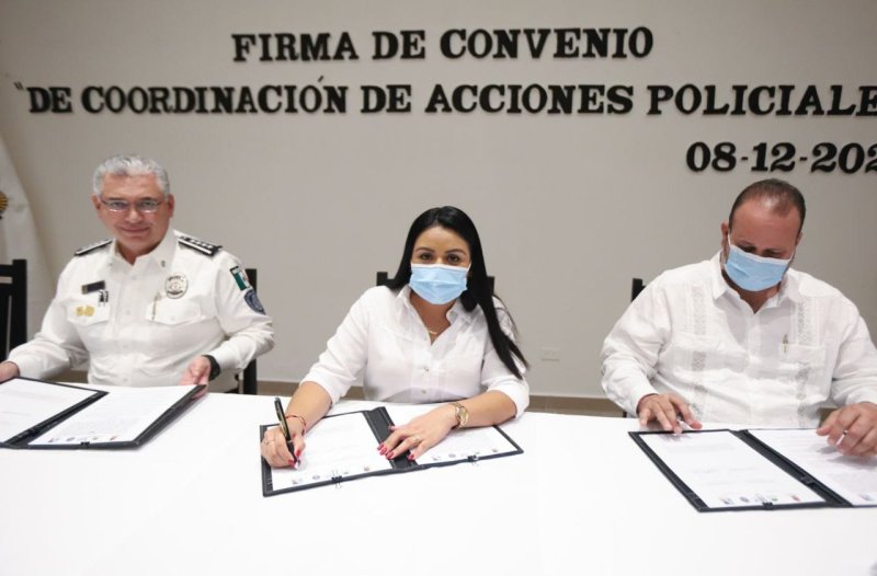 Se suma Puerto Morelos al Convenio<br>de Coordinación de Acciones Policiales