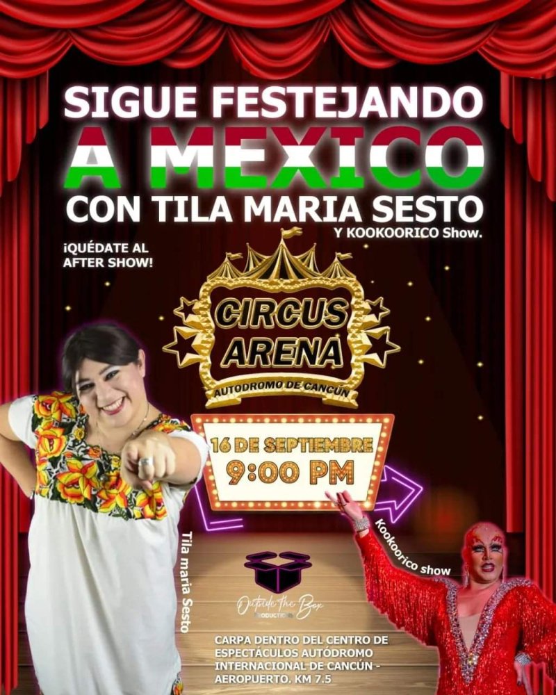 Sigue festejando a México con Tila Maria Sesto en Cancún