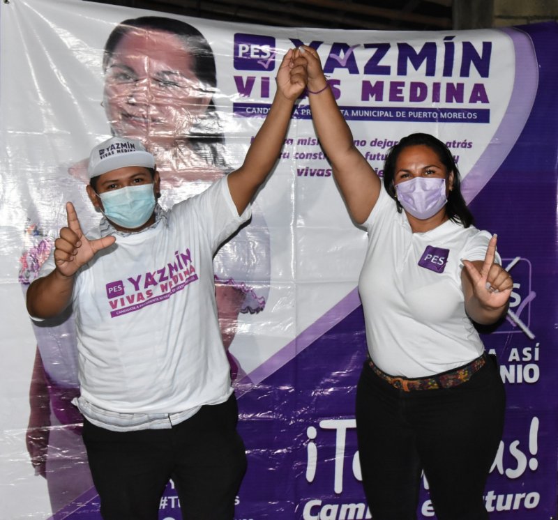 Simpatizantes de morena respaldan proyecto PES en Puerto Morelos