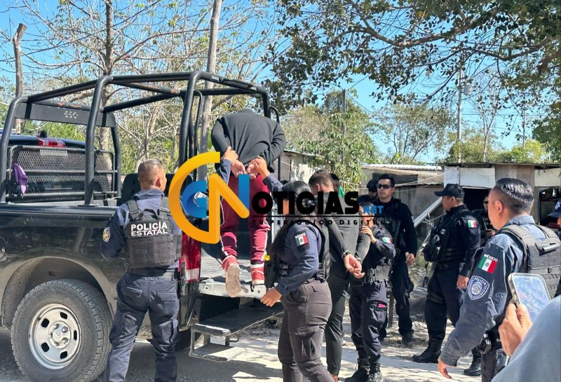 Supuesto lesionado y cinco detenidos fue el saldo de detonaciones de arma de fuego en la colonia irregular La Roca