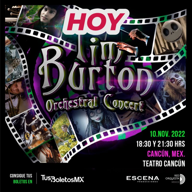 Tim Burton Orchestral Concert en el TEATRO DE #CANCUN